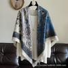 Classic Chain Decor Printed Women S Elegant Versatile Fashion Square Scarf