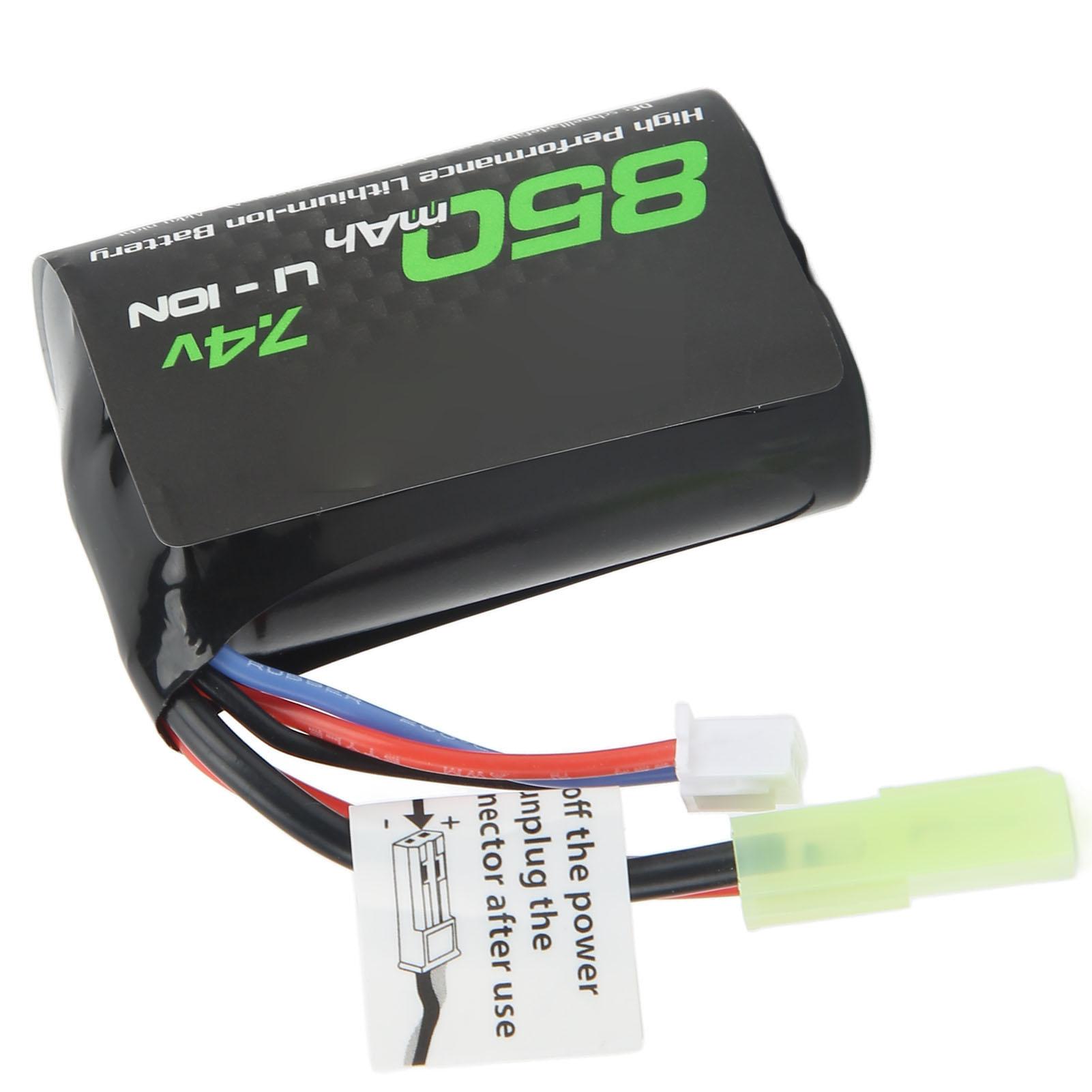 

7.4V 850mAh Lipo Battery 850mAh Lithium Battery for 1/16 Remote Control Off Road Vehicle