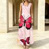 Women's Summer Sleeveless Beach Long Dress Loose Fit,Soft Fabric,Fresh Style,Trendy Versatile,For Daily Casual,Outdoor,Holiday Outfits