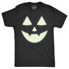 Men's Glowing Jack O Lantern T-Shirt: Halloween Costume, Glow-in-the-Dark