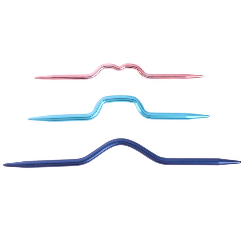 3 Pcs Knitting Needles Pins Crochet Hooks Sewing Stitch Knit Tools Aluminum Diy