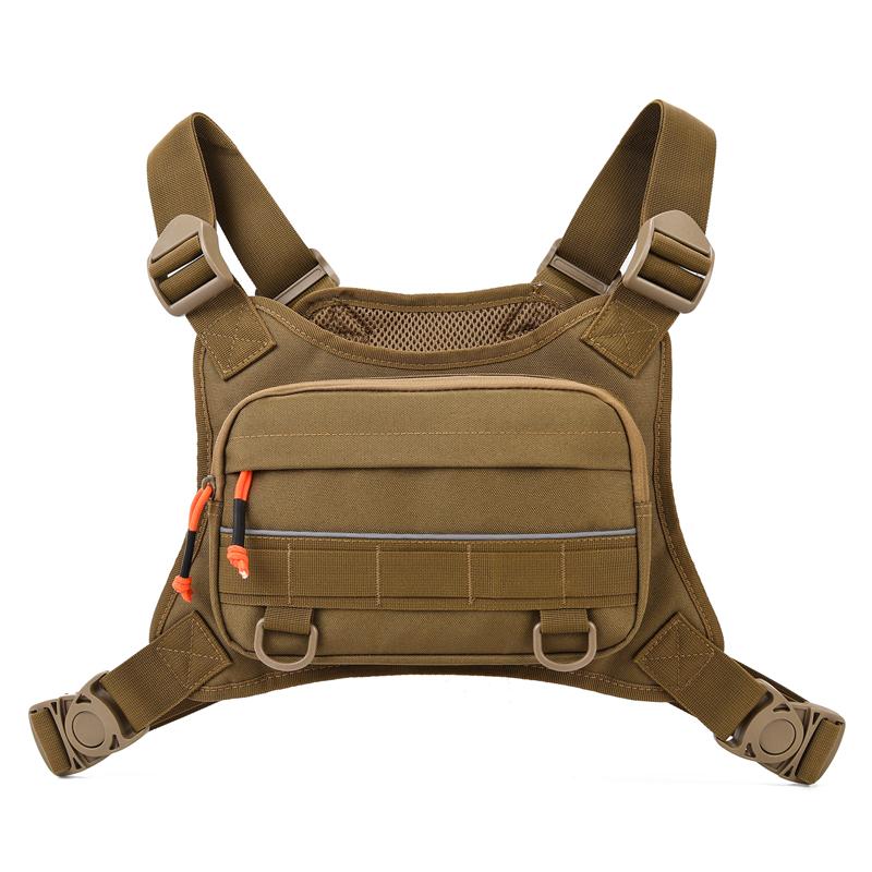 Chest Bag for Men Running Front Vest Backpack Rig Pouch Hiking Cycling Outdoor Camping Fishing Hunting Travel Molle Bag