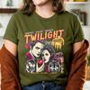 Vintage Movie Lovers Twilight Fans Homage Tshirt Gift for Book Lover Twilight Saga Comic Vampires Wolves RoUnisexce Retro Tee