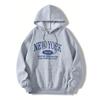 Hooded Sweatshirt with Letters Printed On It
