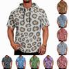 Sudadera con capucha deportiva casual para hombre, manga raglán, manga corta, jersey, tejido ligero y transpirable, adecuada para actividades al aire libre y pesca