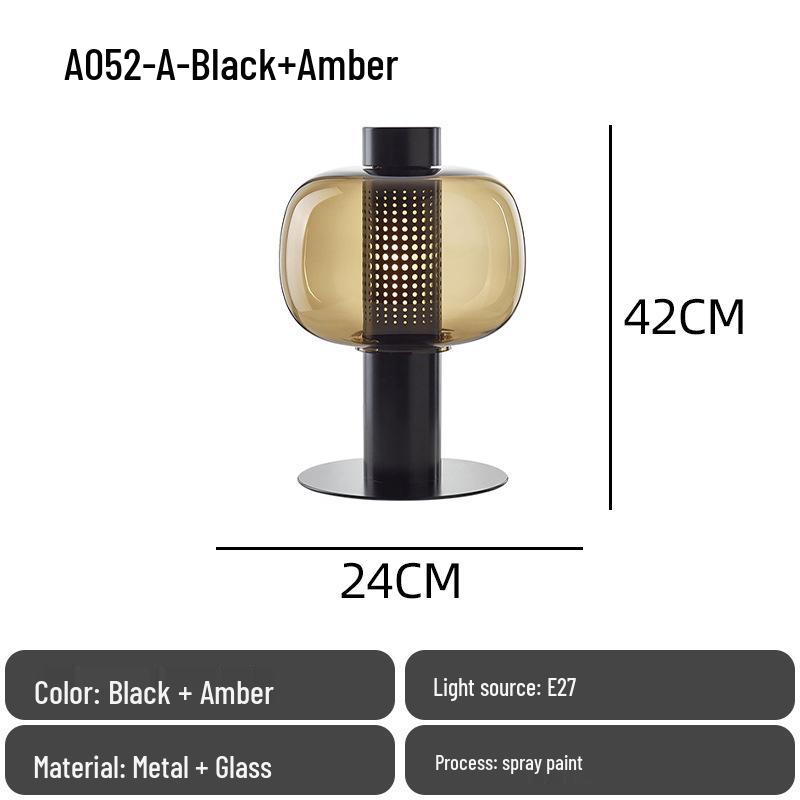Nordic Modern Minimalist Glass Bedside Lamp for Designer Showrooms, Hotels & B&Bs