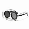 Round Frame Fishing Sunglasses Anti UV Protection TAC Adjustable Dimming Glasses Manual Rotating Metal ND Filter Sunglasses