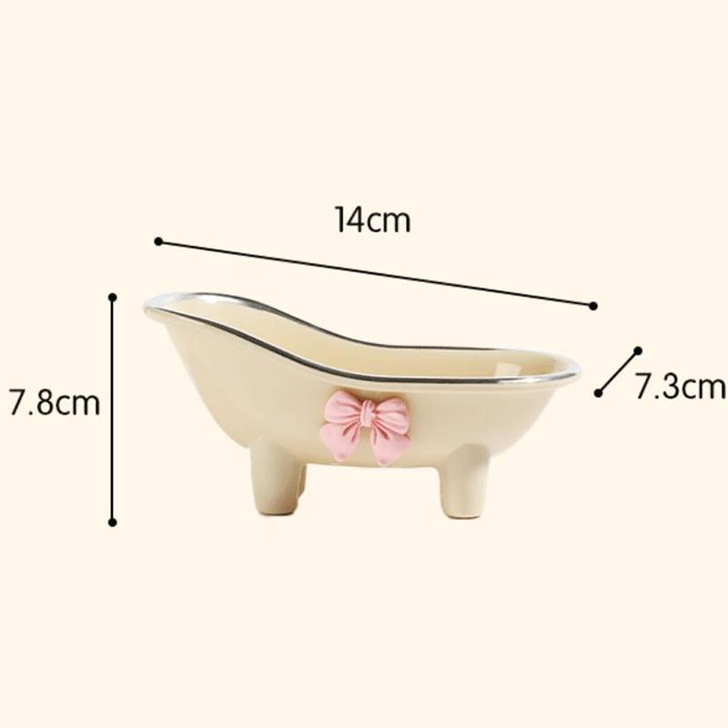 Schattige Plastic Badkamer Zeepbakje Strik Ontwerp Zeepbakje Met Creatieve Afwatering Badkamer Accessoires Schaal