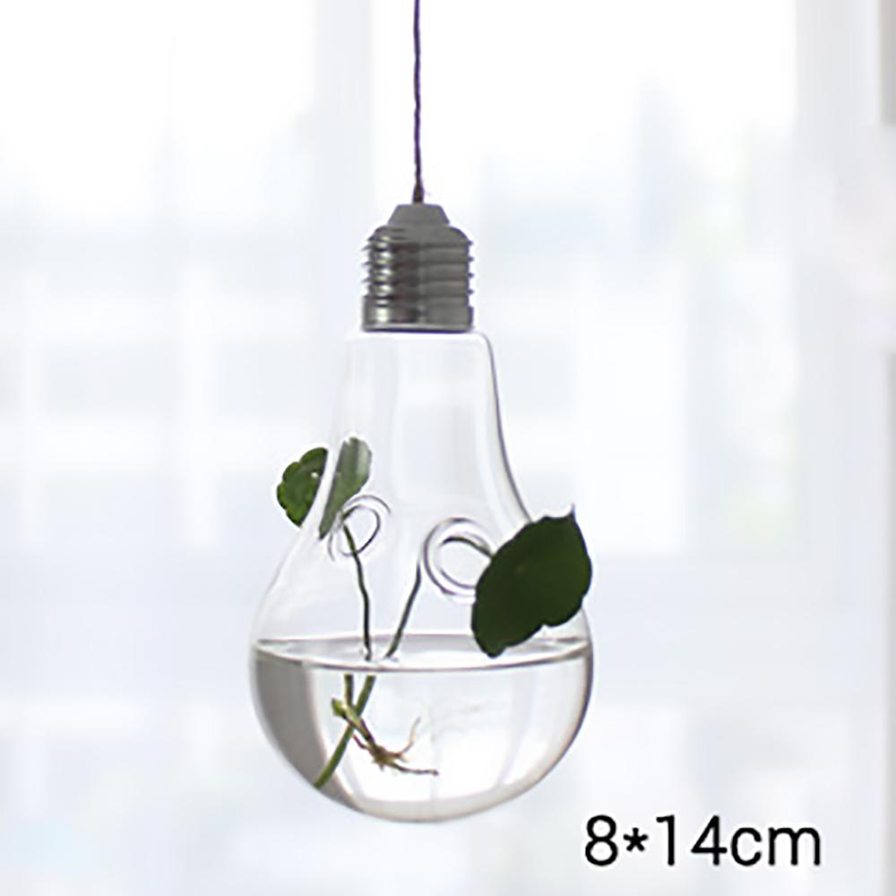 1Pcs Creative Hanging Glass Vase Transparent Hydroponic Container Terrarium Flower Plant Pot Garden Home Wedding Decoration