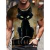Men's Summer 3D Animal Pattern Print Crew Neck Casual Short Sleeve T-Shirt, Men's Outdoor Fashion Loose Top