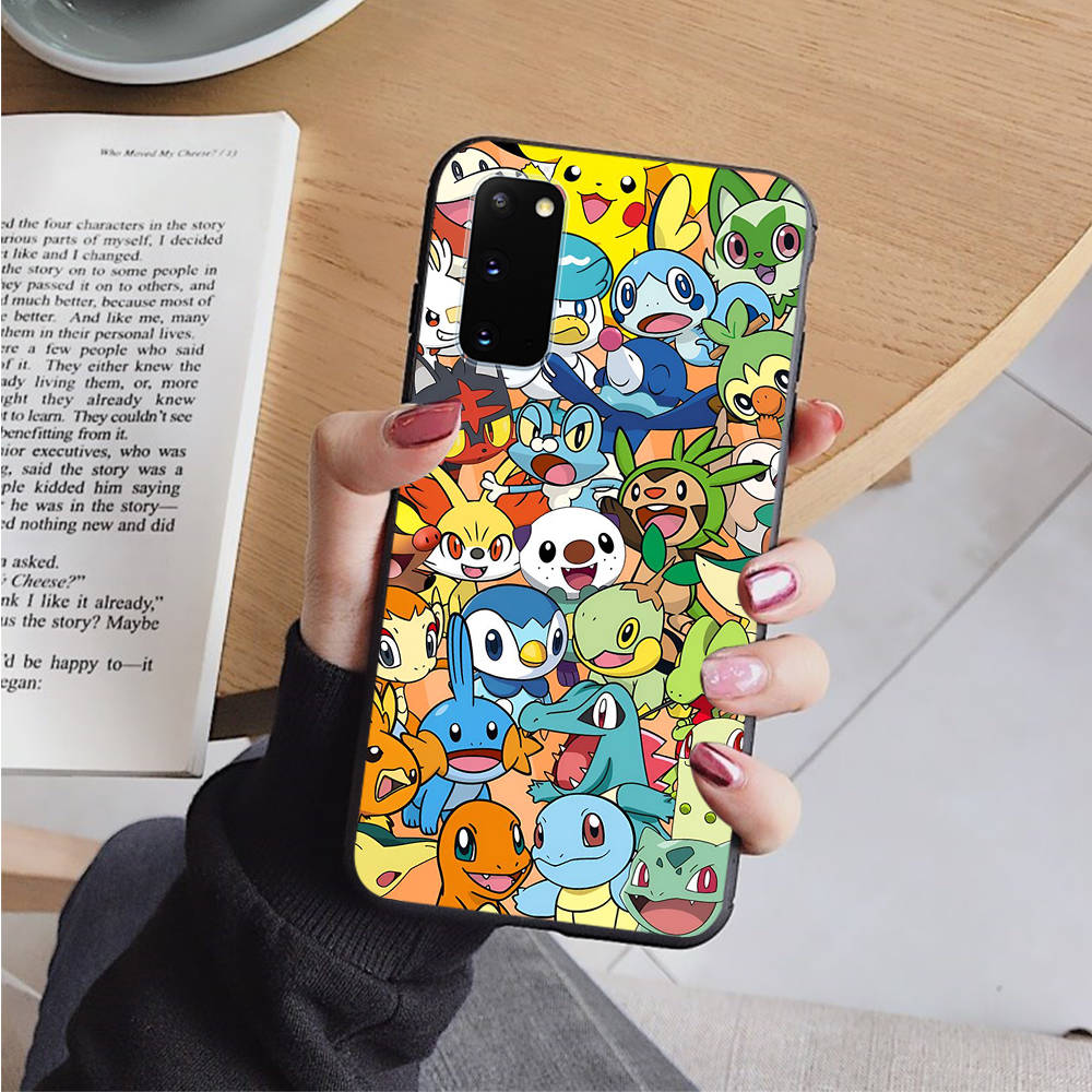 AP7 Pokemon Black Case for Xiaomi Poco X6 M5 M6 F5 F6 F1 C65 C55 C50 C51 C40 Redmi Note 7 8 14C A3X 13C 12C 11 10A 9C Pro Sofe Cover