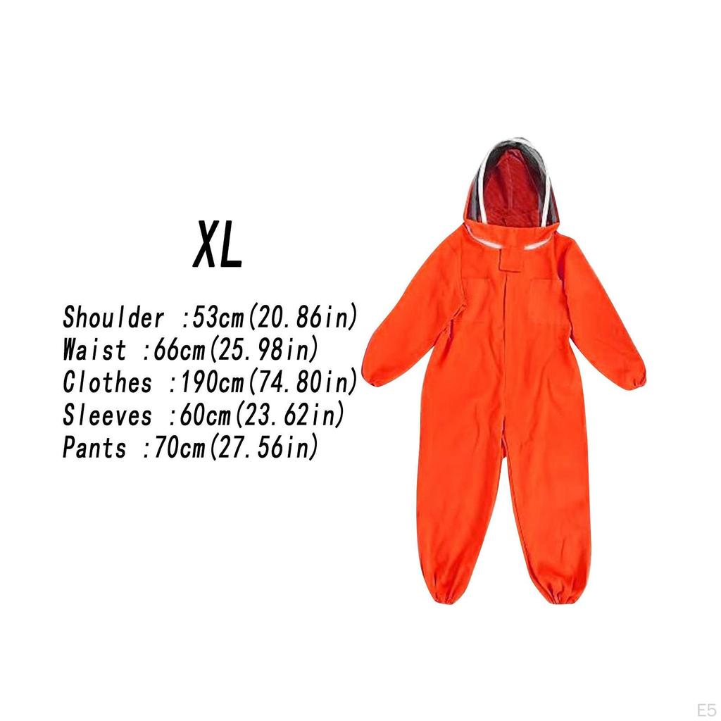 Bee Keeper Outfit Suit Ecological Researchers with Ventilated Hood Men Women Beekeeping
