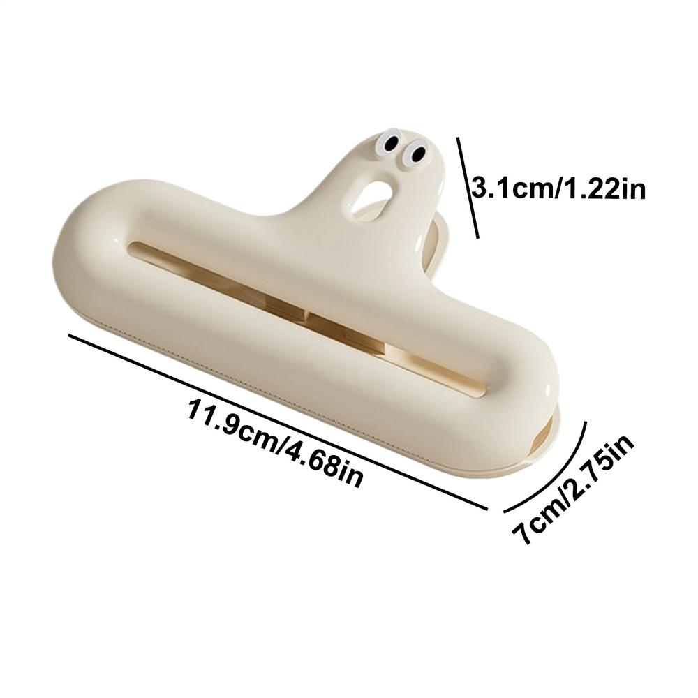 

Household Food Sealing Clip Cute Funny Expression Sealing Clip Nack Freshness Sealing Clips With Hole Kitchen Storage Accessory белый