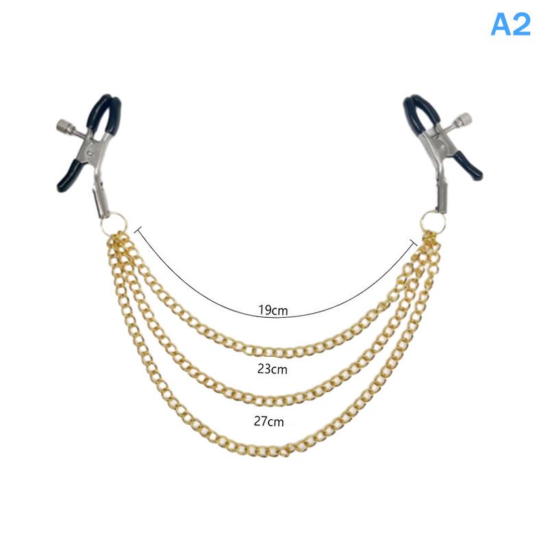 Multiple Colors Nipple Clip With Chain Stimulator Accessories Clitoris Clamps Slave Adult Games Body Clamps Bondage Nipple