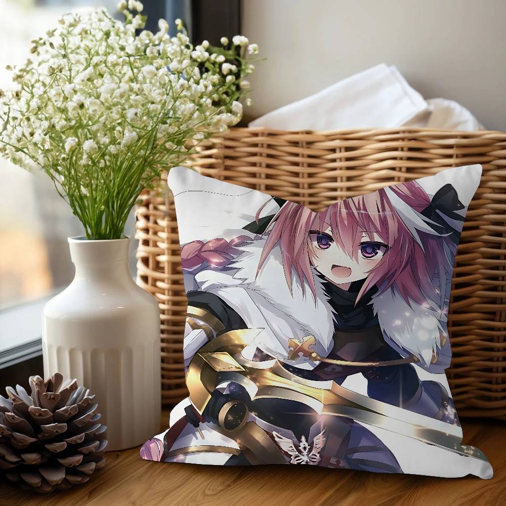 Anime Fate Apocrypha Astolfo Pillow Gifts Home Office Furnishings Bedroom Sofa Car Cushion Cover Case 45x45cm