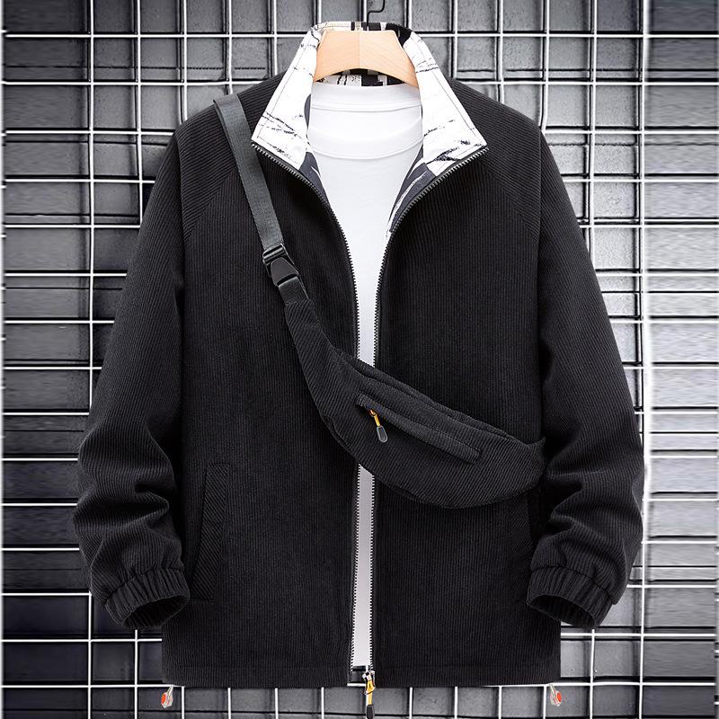 2025 Spring And Autumn Boys' New Small Niche Corduroy Jacket Fashion Japanese Trendy Brand Casual Clothes