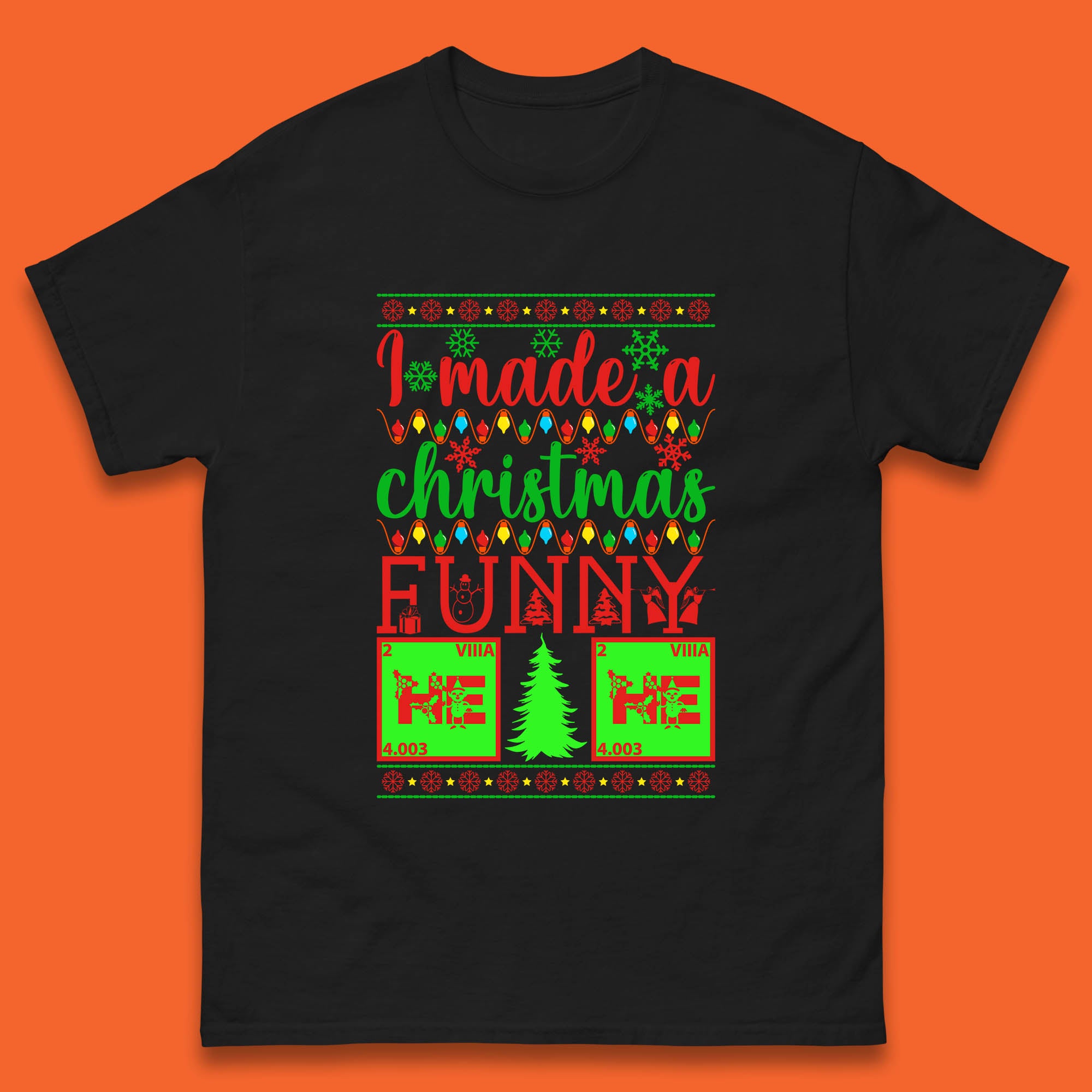 

Chemistry Periodic Table Spoof Christmas Mens T Shirt Womens Tops Tees M
