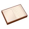 Small Size Wood Grain Jewelry Tray Walnut Wood Stackable Jewelry Boxes  Jewelry Packaging