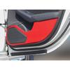 For Honda Civic 2022~2024 Red Carbon Fiber Sticker Car Door Anti Kick Panel Trim