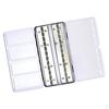 Empty Watercolor Palette DIY Tray with Lid Large Travel Tin Metal Box for