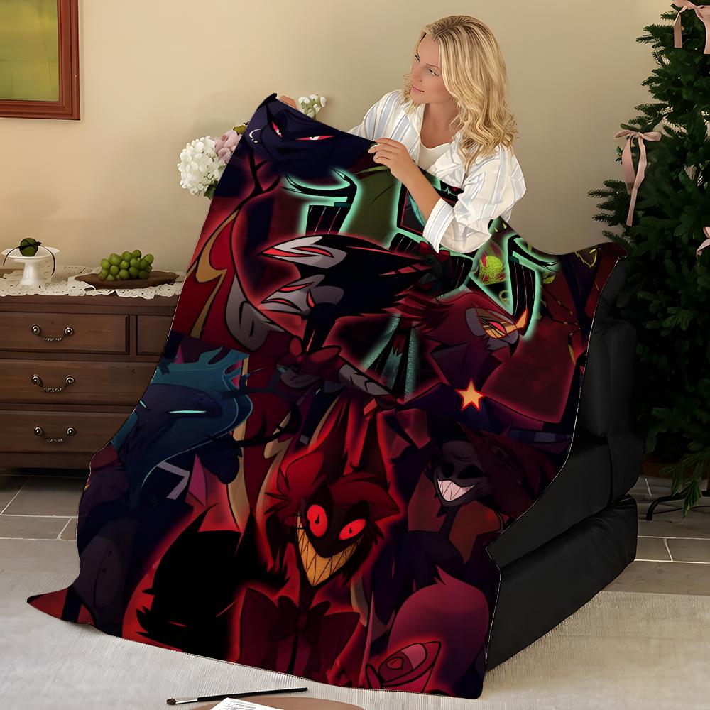 Animation H-Hazbin H-Hotel-l Throw Flannel Blanket, Soft Warm, Durable & Washable cute Cool