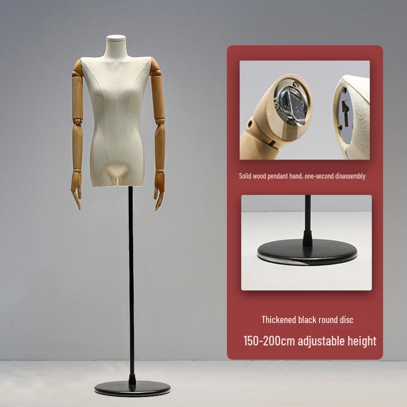 Korean Women's Clothing Store Mannequin: Pendant Arm Flat Shoulder Display Stand