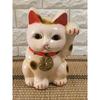 Used [Rare Item, Period Item] Tokoname Ware Beckoning Cat, Piggy Bank, Pottery, Ornament, Lucky Charm, Left Hand Beckoning, Prosperous Business