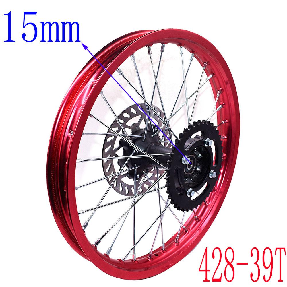 Rear Rims Aluminum Alloy Circle Of 17" Wheel 1.60 X 17" Inch with Disc Brake Sprocket for KLX CRF Kayo Apollo BSE Dirt Pit Bike