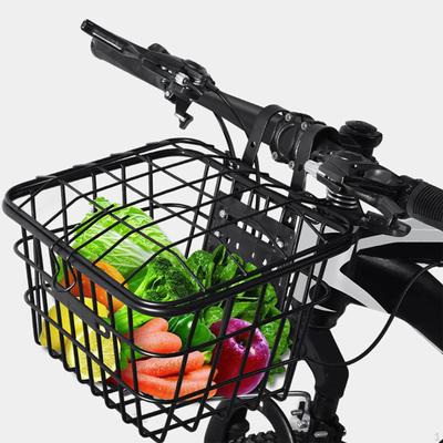 Kids Mountain Bike Front Basket Accessories with Lid Practical Boys Girls Hanging Bicycle