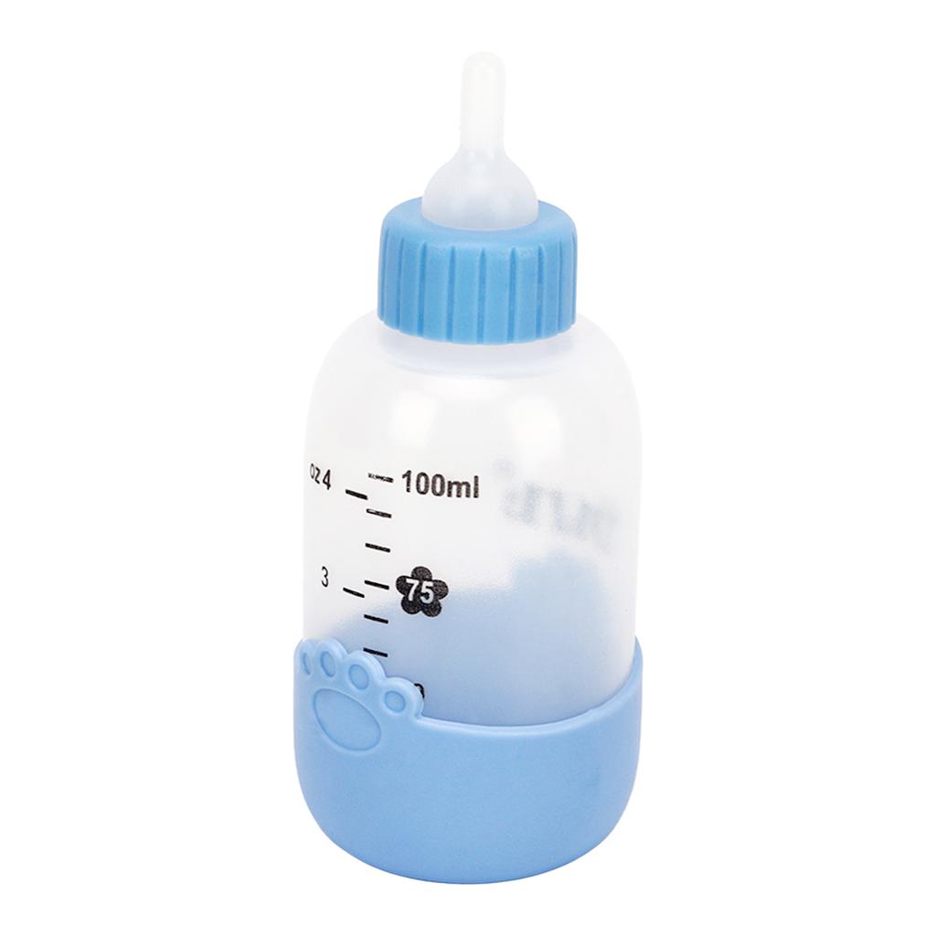100ml Pet Nursing Bottle Universal Paw Pattern Silicone Pet Milk Feeding Bottle Kit for Puppy Cat