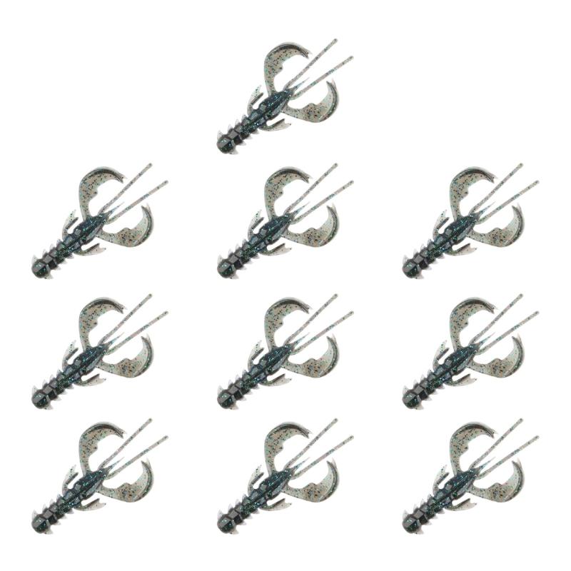 10Pcs/pack Simulation Prawns Shrimp Fishing Tackle Lures Baits Soft Crawfish Soft Shrimp Lures Baits Soft Lures Worms