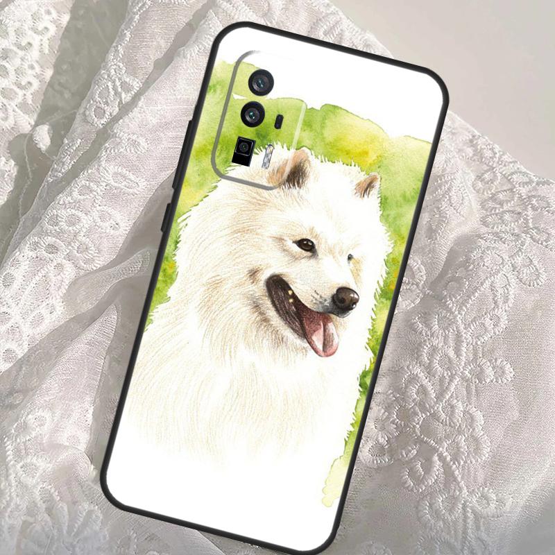 Cartoon Samoyed Dog Case For Xiaomi 13T 14T Pro 12T 11T 13 14 Ultra POCO X6 Pro M6 X3 X5 M5s F3 F5 F6 Cover