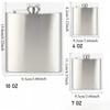 Stainless Steel Flask Leakproof Drinking Flask Portable Pocket Whiskey Flask  Rust Proof for Party Camping Travel and Gifting