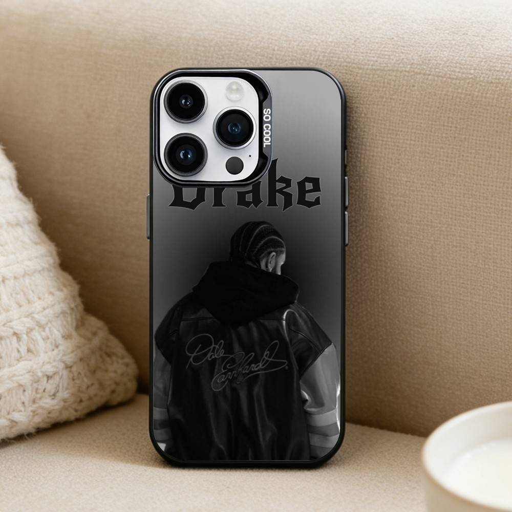 

Rapper D-Drake Phone Case For iPhone 16,15,14,13,12,17,Pro,MAX Black Matte Shockproof Cover iPhone16promax