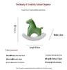 Ceramic Green Wobbly Horse Tea Pet Ornament for Home Decor