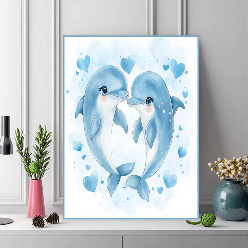 Cartoon marine life Pattern 3pcs 100% Round Full Drill 5D DIY Diamond Painting Embroidery Cross Stitch Rhinestone Décor