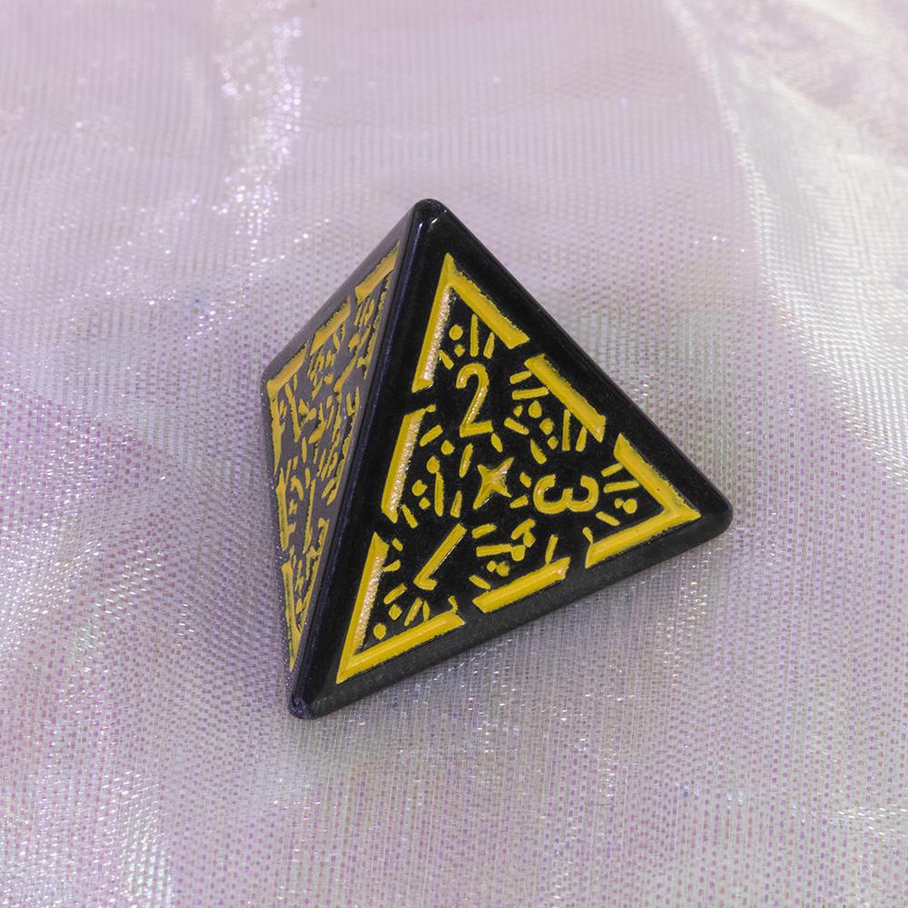 DND Polyedrisches Würfelset 7-tlg. D4-D20, Erstaunliche gravierte Spielewürfel für Souvenir-Unterhaltung RPG-Brettspiel