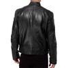 Men Vintage Cool Jacket Leather Long Sleeve  Winter Stand Collar Club Coat