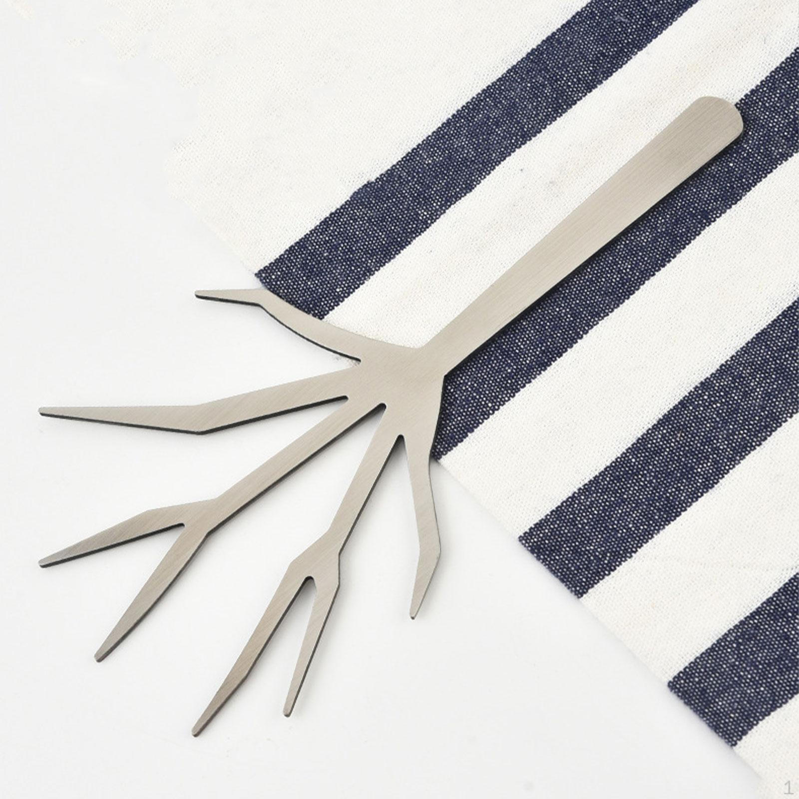 

Ветка Фруктовая вилка Нержавеющая сталь Инструмент для дыни Кухня Десерт Несколько зубцов для мероприятий Пикников