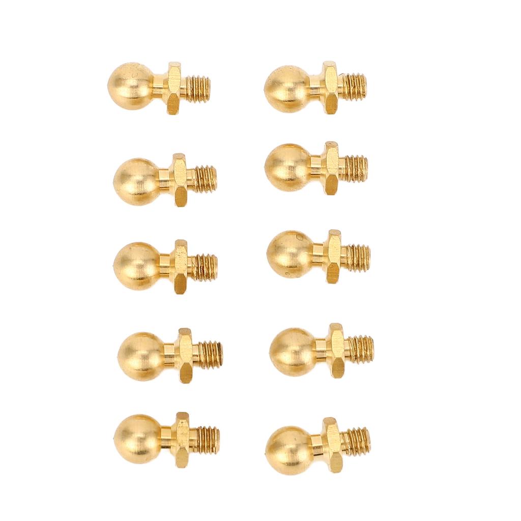 10 Pcs M3 Ball Head Screw Brass Fixing Spherical Screws for 1/10 1/24 1/18 Model Car