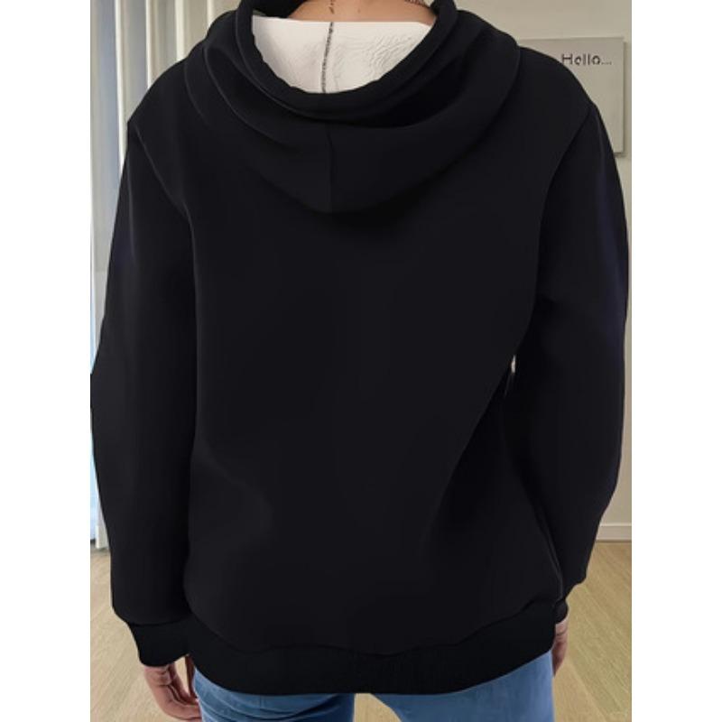 Women's Casual Hooded Sweatshirt Plain Sweatshirt