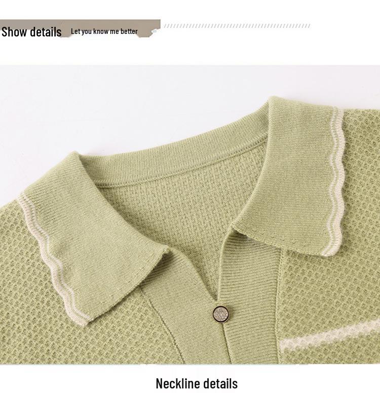 2026 Spring Knit Top for Moms: Lightweight Striped Sweater for Middle-Aged & Elderly Women, Perfect As a Spring & Autumn Layer