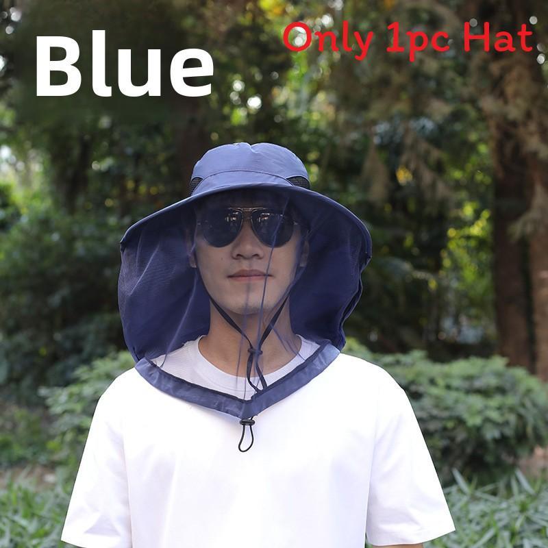 Outdoor Mosquito Net Hat With Sun Protection For Fishing Enthusiasts