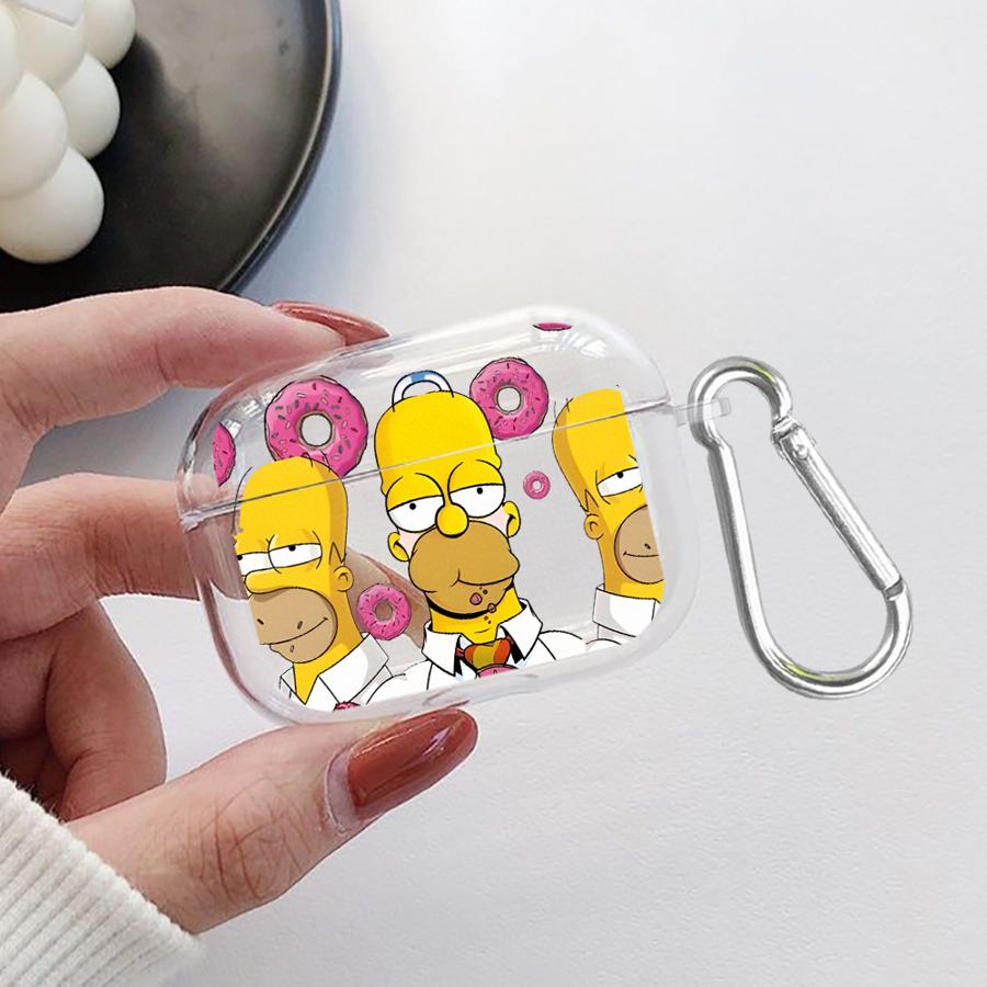 Case For Airpods Pro Pro3 2 4 1 3 Pro2 Clear Earphone Cases Cover Cartoon The S-simpsons