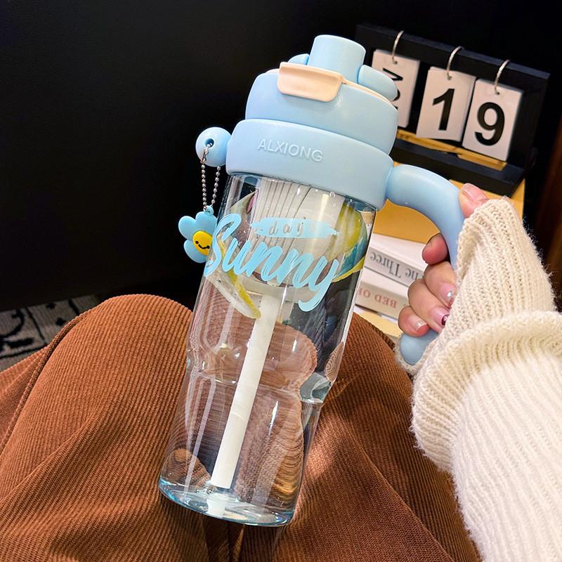 Милая женская чашка для воды для ПК со встроенной соломинкой и большой вместимостью для путешествий StyleA