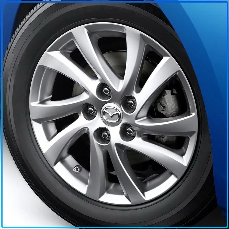 For Mazda 6 3 CX5 5 2 323 CX7 Demio Atenza Axela MX30 CX30 CX3 CX9 RX8 RX7 56mm Car Emblem Tire Wheel Hub Cap Rim Covers Auto Decorate Accessories
