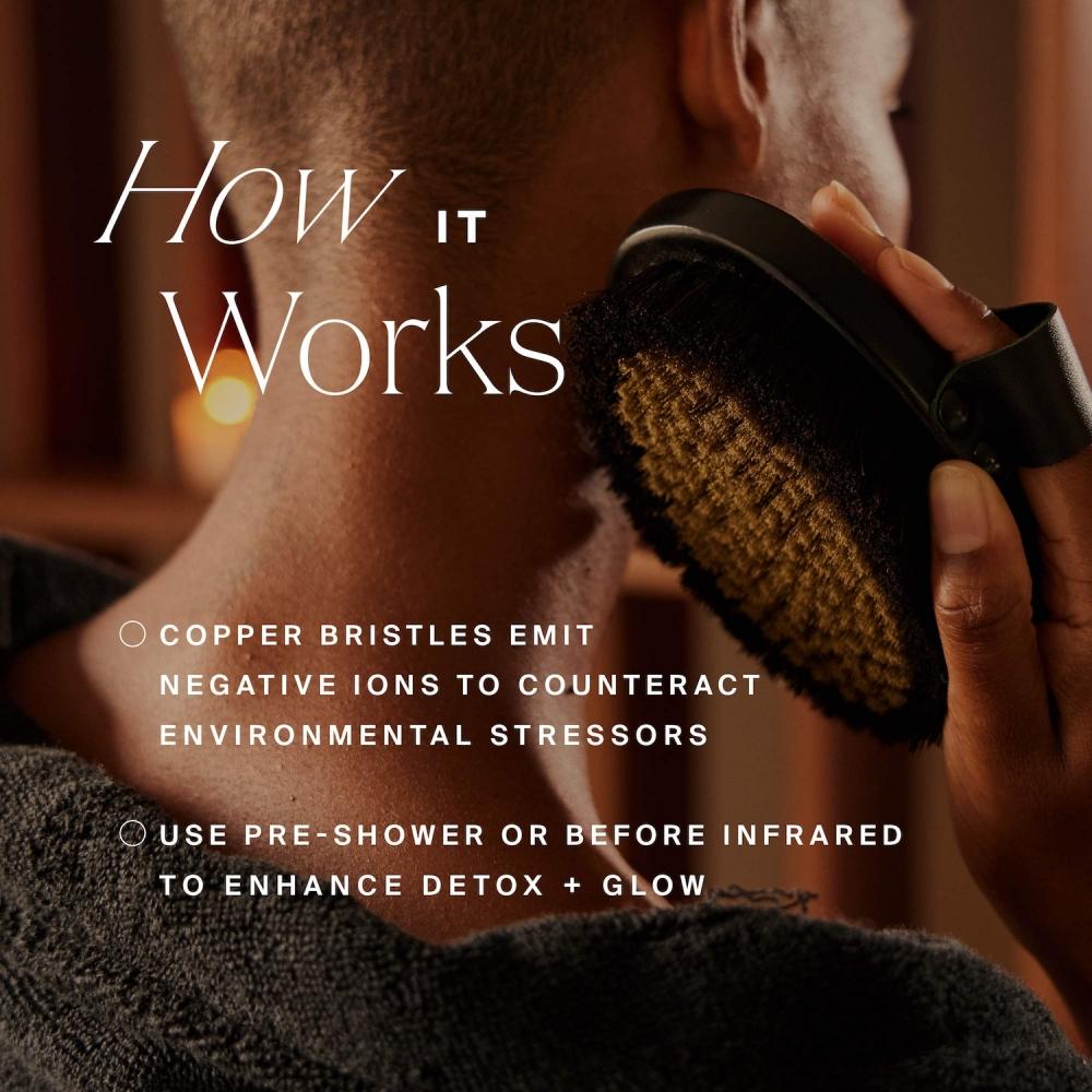 Higherdose Supercharge Copper Body Brush For Exfoliating   Circulation