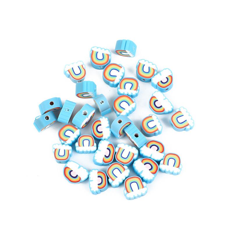 Diy Polymer Clay Soft Ceramic Beads, Round Soft Ceramic Beads Handmade Jewelry Accessories