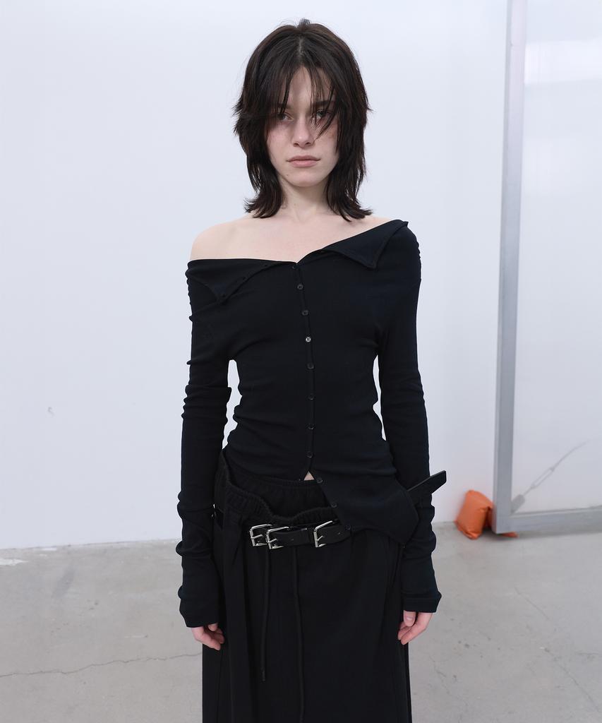 LCDC™ Two-Way Button-Up Top (Black)