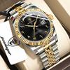 POEDAGAR Fashion High Quality Men Clock Waterproof Date Week Watch for Man Stainless Steel Luxury Quartz Watches + Box
